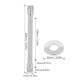thumbnail image 5 of Brazo de extensión de cabezal de ducha ajustable con brida giratoria para baño, 5 of 8
