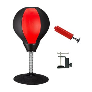 Ioensy - Saco De Boxeo De Escritorio Para Entrenamiento Deportivo Sparring Home Fitness Equipment Black Red