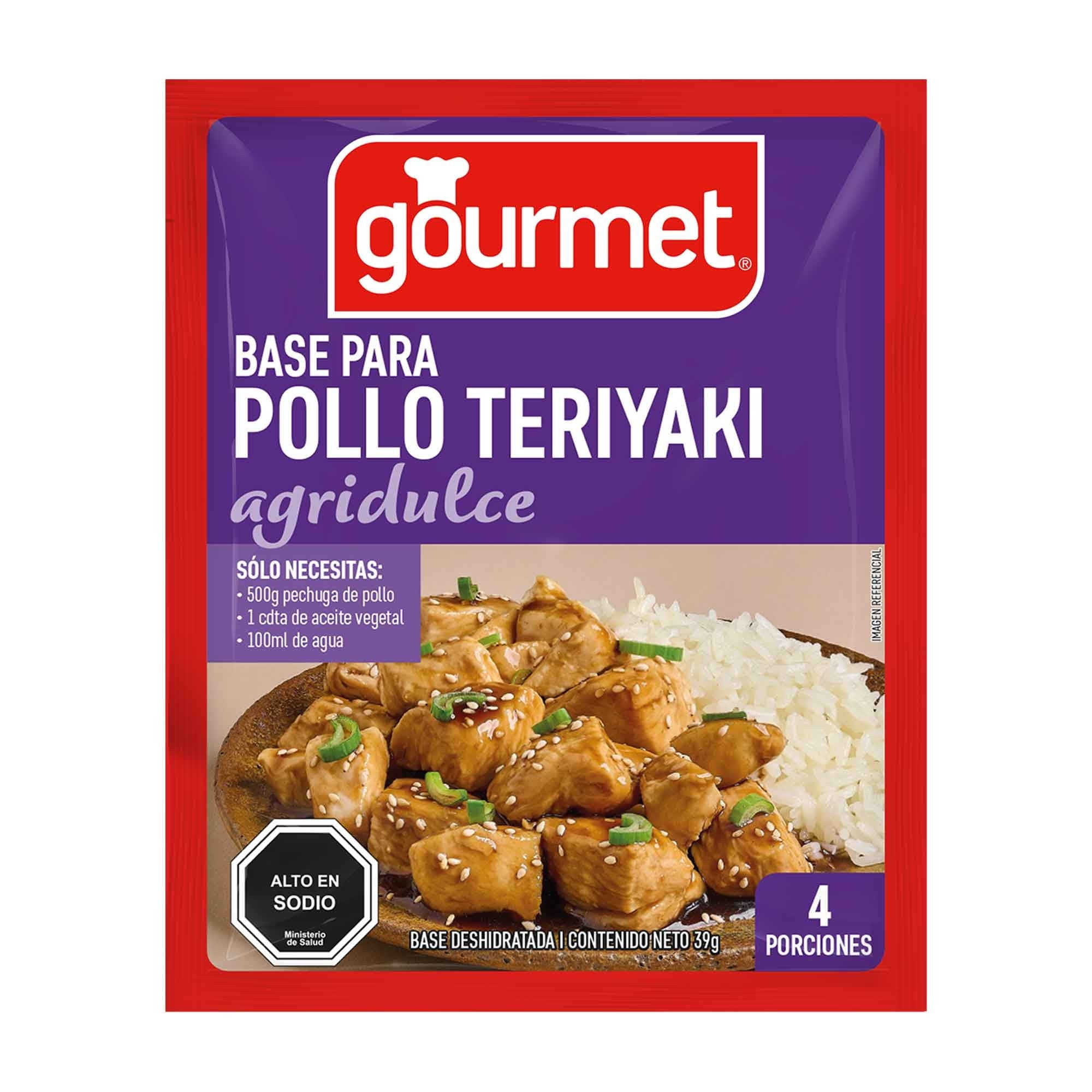 Base Para Pollo Teriyaki (4 Porciones) Sobre 39 g Gourmet