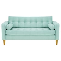 Bodevir - Sofa Retro 3C Felpa 01 Verde Agua