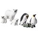 thumbnail image 2 of Figuras De Animales Coleccionables Miniaturas De Osos Polares Y Emperadores Decoraciones Para El Hogar, 2 of 5