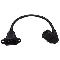 Magideal - Cable De Extensión De Cable De Fuente De Alimentación Universal Iec320 C14 A Iec320 C1 Convertidor De Potencia C14 A C13 Para Monitor Pd