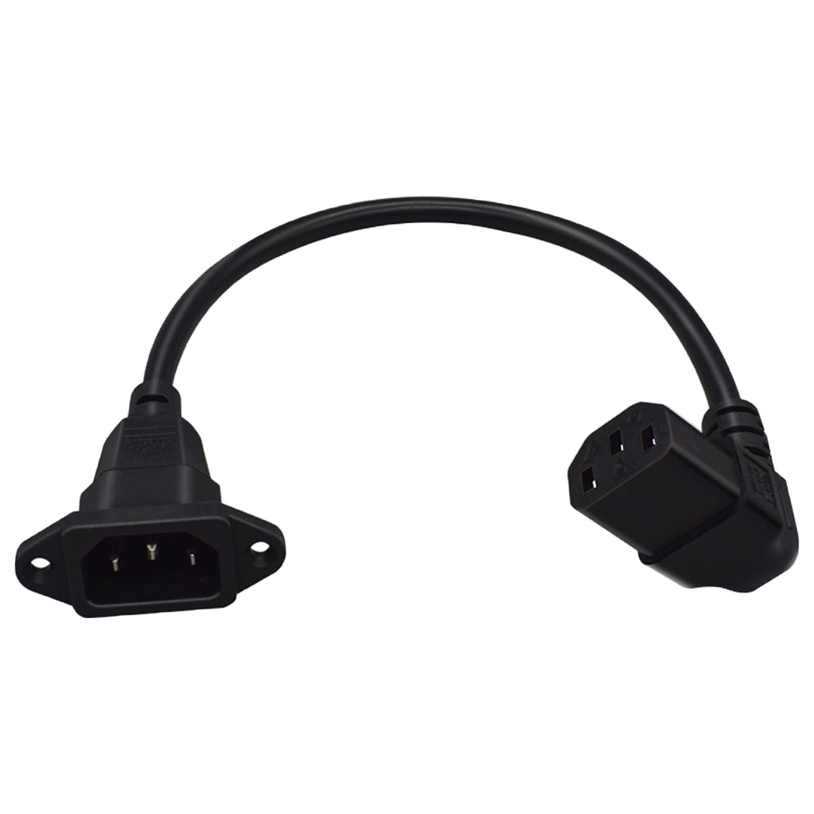 Magideal - Cable De Extensión De Cable De Fuente De Alimentación Universal Iec320 C14 A Iec320 C1 Convertidor De Potencia C14 A C13 Para Monitor Pd