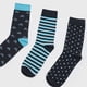 thumbnail image 4 of Calcetines Hombre Print Tripack Negro Corona, 4 of 4