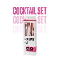 Go Barman - Cocktail Set - Cucharilla + Medidor Japonés Cobre