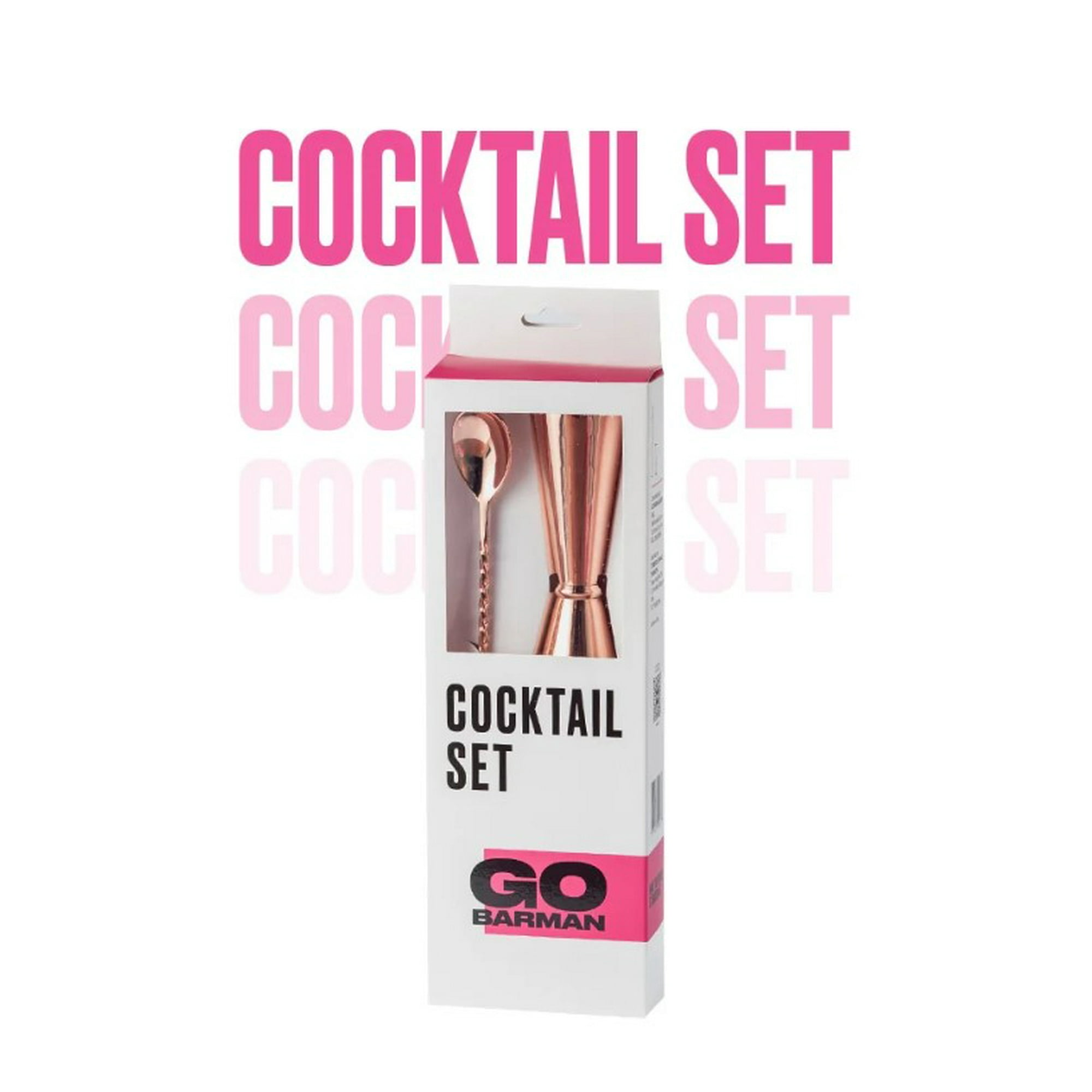 Go Barman - Cocktail Set - Cucharilla + Medidor Japonés Cobre