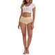 thumbnail image 2 of INSPIRE CHIC Ropa interior de mujer de cintura alta con levantamiento de glúteos y control de abdomen, bragas transpirables de algodón en talla grande, paquete de 4, XXL, 4 Beige, 2 of 4