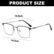 thumbnail image 2 of Gafas retro de moda que bloquean la luz azul para pantallas y resisten la fatiga ocular., 2 of 5