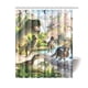 thumbnail image 1 of Cortina de ducha con diseño de dinosaurio T-Rex, con ganchos, 60 x 72 pulgadas, 1 of 3