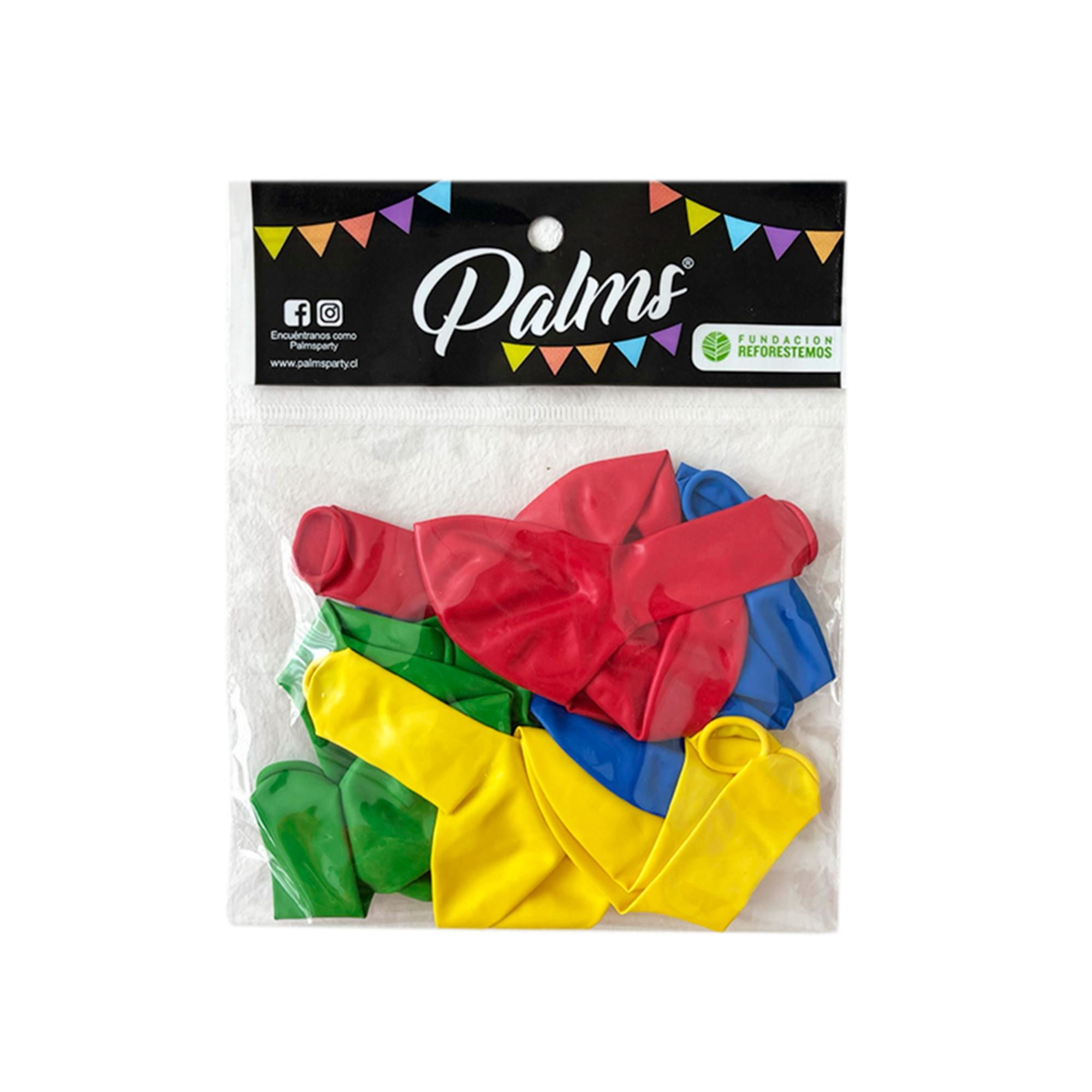 Globo Latex 12 Unidades Niño Palms