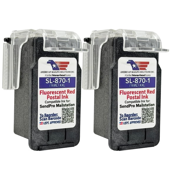 Cartucho de Tinta American Mailing Solutions SL-870-1 16 ml Rojo