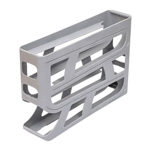 Magideal - Bandeja De Huevos De 4 Niveles, Soporte Para Huevos Para Refrigerador, Creativo, Mantiene Ordenado, Contenedor De Huevos Rodante Automático Para Cocin Gris