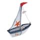 thumbnail image 2 of Mini Modelo De Barco De Vela De Estilo Mediterráneo De Madera Retro Decoración Náutica # 3, 2 of 4