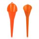 thumbnail image 1 of Embudo ZNDAW Pack de 2, cuello largo 29 cm, plástico naranja, 1 of 6