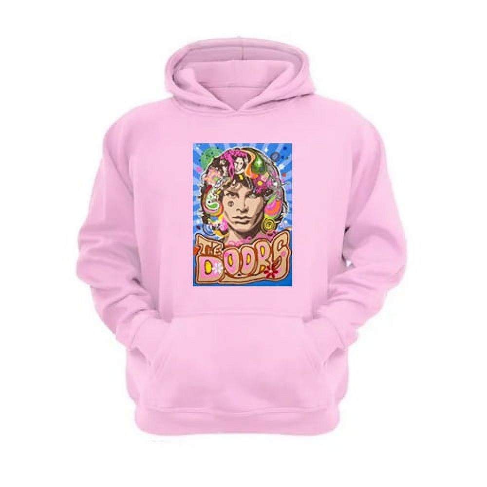 Genérico - Polerón Canguro The Doors Rosa Talla L Unisex