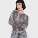 thumbnail image 3 of Polera Mujer Malla Manga Larga Print Pitón Negro Corona, 3 of 5