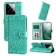 thumbnail image 1 of Funda tipo cartera FOXDOCK para Xiaomi 14 , diseño girasol en relieve, cuero PU, cierre magnético, soporte y tarjetero, 1 of 5