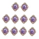thumbnail image 2 of 10 Unids Rhinestone Flat Back Beads Button Scrapbook Adorno Púrpura, 2 of 3