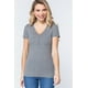 thumbnail image 1 of Top Corto de Punto Henley con Cuello en V y Manga Corta, 1 of 5