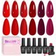 thumbnail image 1 of Set de gel de uñas Beetles – 6 tonos rojos brillantes, 1 of 7