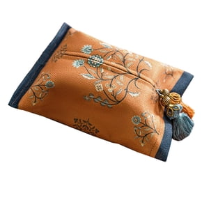 Bothyi - Bolsa De Pañuelos De Contenedor De Servilletero Vintage Para Dormitorio De Sala De Estar De Escritorio A