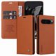 thumbnail image 3 of Funda Billetera de Cuero para Google Pixel 9 Pro 5G con Tarjetero y Soporte - Tapa Magnética Marrón, 3 of 6