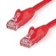 thumbnail image 1 of Cable Ethernet CAT6 StarTech N6PATCH30RD Rojo 9 m 100 W PoE, 1 of 7