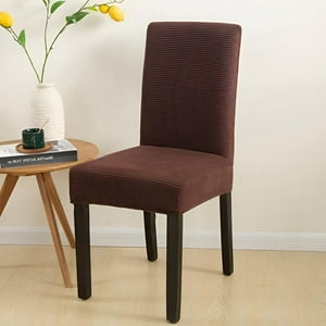 Genérico - Pack De 6 Fundas Cubre Sillas De Comedor Cuadrille Café