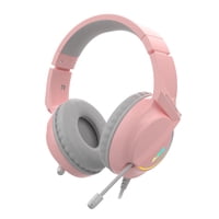 Ajazz - Audifonos Gamer 7.1 Usb Led – Ax365 Rosado