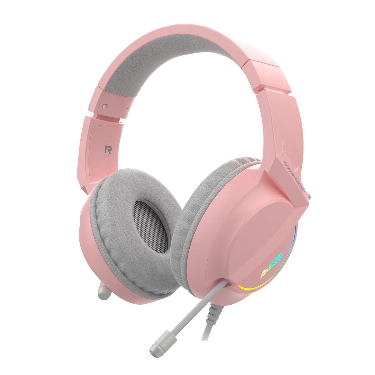 Ajazz - Audifonos Gamer 7.1 Usb Led – Ax365 Rosado