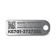 thumbnail image 1 of Etiqueta de identificación KeySmart RecoverID de acero inoxidable plateada, 1 of 6