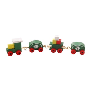 Bothyi - Mini Tren Navideño Para Casa De Muñecas, Modelo De Construcción, Estación De Tren, Color Verde, 1/12