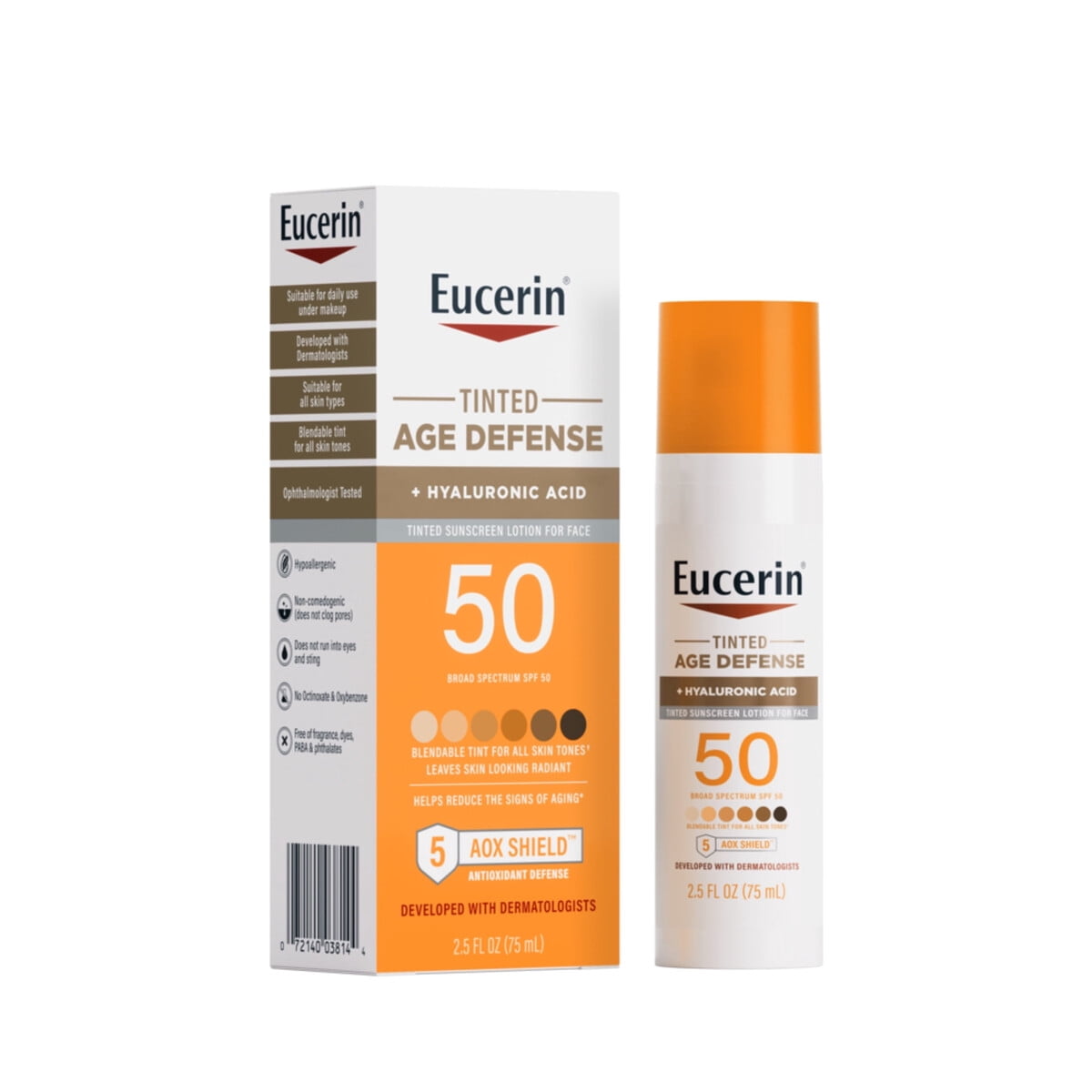 Protector Solar Rostro Eucerin Age Defense Spf50 75ml Tono