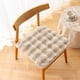 thumbnail image 1 of Xiao Hua Cojín de Felpa Tipo Conejo Blanco Hueso -4 Piezas, Cojín Cuadrado para Silla de Comedor de 15.75 X 15.75 Pulgadas, Tela de Respaldo Antideslizante, Cojín para Silla de Comedor de Textura, 1 of 4