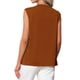 thumbnail image 3 of INSPIRE CHIC Blusas de maternidad para mujer, sin mangas, con pliegues, peplum, manga corta, casual, elegante, sin mangas, embarazo, S marrón, 3 of 6