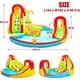 thumbnail image 2 of Parque Inflable Acuático WELLFUNTIME 2 Toboganes 420x420x230cm, 2 of 3