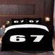 thumbnail image 1 of Digital 67 White Font Number "67" Themed Bedding Set Duvet Cover and Pillowcase Set, 1 of 5