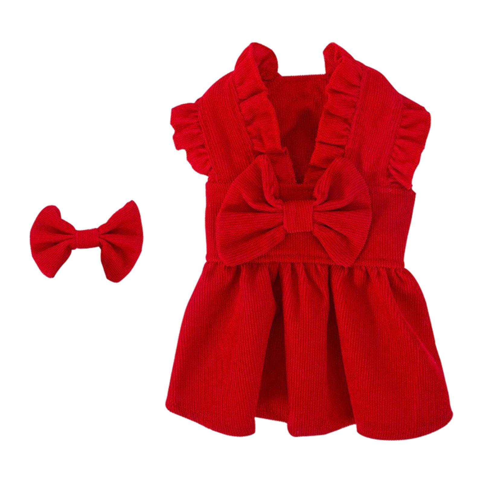 Vestido De Princesa De Navidad Para Cachorros, Conjunto De Ropa De Invierno Cálida Para Gatos, Bichones, Perros De Peluche, XS