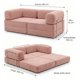 thumbnail image 5 of Sofa Modular Transformable 3 En 1 Sofa Cama Alta Elastidad Coral Claro Rayado, 5 of 8