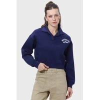 Fashionspark - Polerón Mujer Crop Azul