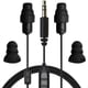 thumbnail image 1 of Auriculares intraurales Plugfones Guardian Plus, híbridos, con reducción de ruido, micrófono y controles que aíslan el ruido (negros), 1 of 5
