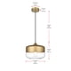 thumbnail image 3 of Lámpara Colgante Elegant Lighting Ashwell Metal y Vidrio Negro, 3 of 8