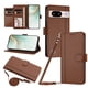thumbnail image 1 of Funda Cartera para Google Pixel 8 con Bolsillo para Billetes, Marrón, 1 of 6