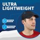 thumbnail image 4 of Gorra para correr TrailHeads para hombre, ligera, con protección UV, negra, 4 of 6