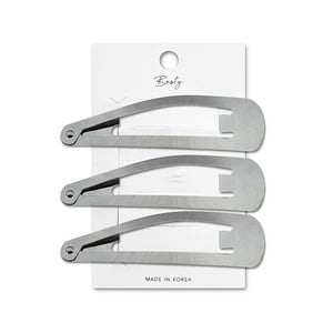 Besty - Set Clip Ovalado Plateado 3U Plateado