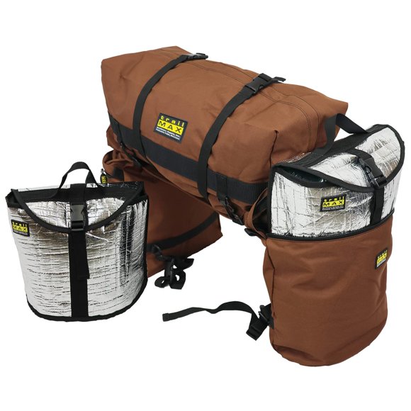 Bolsas de Silla TrailMax Grandes Marrón Aisladas para Trail