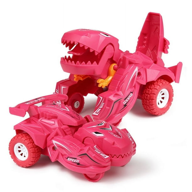 New Transforming Dinosaur Car Deformation Car Toys Inertial Sliding Dino Car Automatic Transform Toy Boys Amazing Gifts Kid Toy