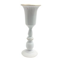 Bothyi - Florero De Flores De Metal, Soporte Para Mesa, Centros De Mesa Para Boda, Blanco