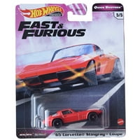 Coche Hot Wheels '65 Corvette Stingray Coupe Premium Fundido A Presión