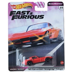 Coche Hot Wheels '65 Corvette Stingray Coupe Premium Fundido A Presión